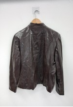 00s Deja Vu Snake Print Jacket Dark Brown