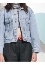 Hand-painted denim jacket - Reworked vintage jacket