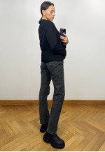 Vintage Black Wool Elegant Blazer, Classy Women's Jacket