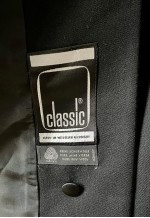 Vintage Black Wool Elegant Blazer, Classy Women's Jacket