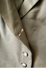 Vintage Black Wool Elegant Blazer, Classy Women's Jacket
