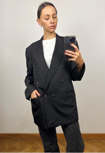 Vintage Grey  Men's Wool Blazer