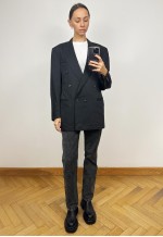 Vintage Grey  Men's Wool Blazer