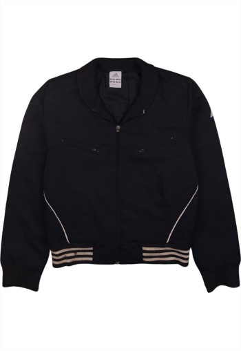 Vintage 90's Windbreaker Lightweight Full Zip Up Navy