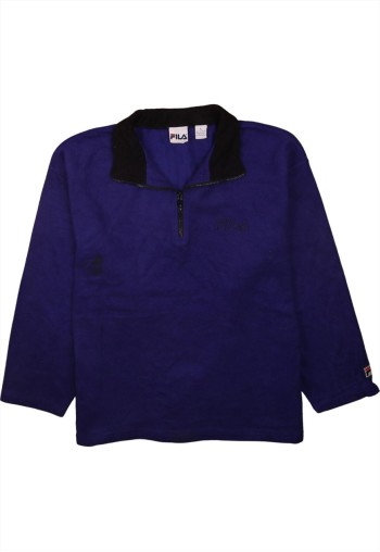 Vintage 90's Fleece Jumper Hiking Warm Quarter Zip